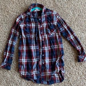 Long plaid flannel